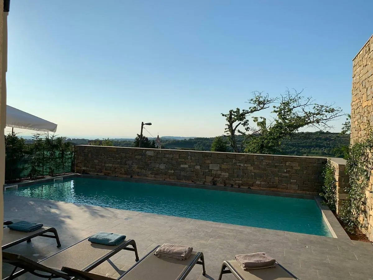 Exceptional 5 Star Villa With Breathtaking Views, Sauna And Fitness Studio Momjan 크로아티아